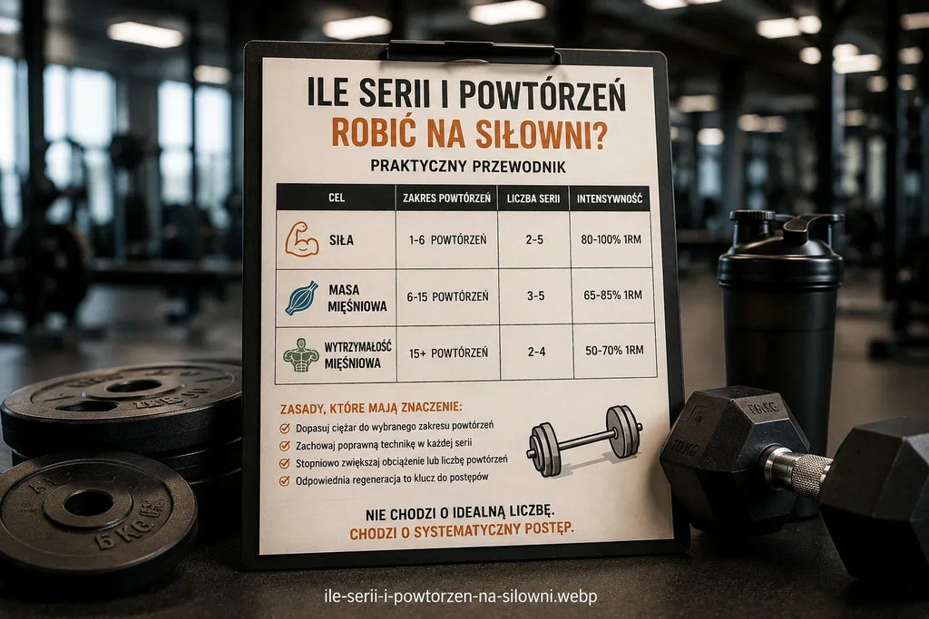 Ile serii i powtórzeń robić na siłowni – zakres powtórzeń i liczba serii